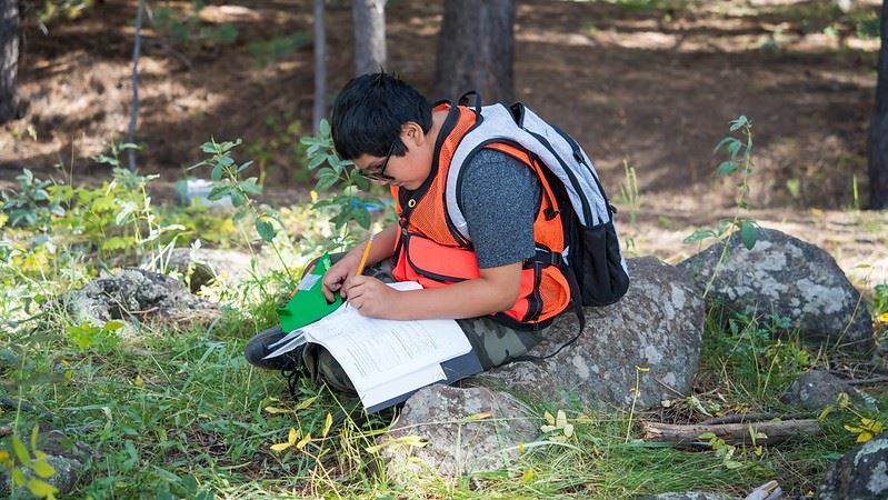 Student at Camp Colton