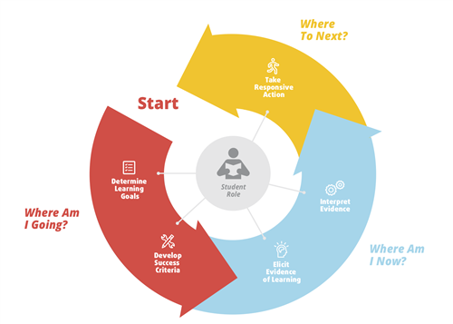 The Feedback Loop: Start, Where am I going?, Where am I now?, Where to next? 