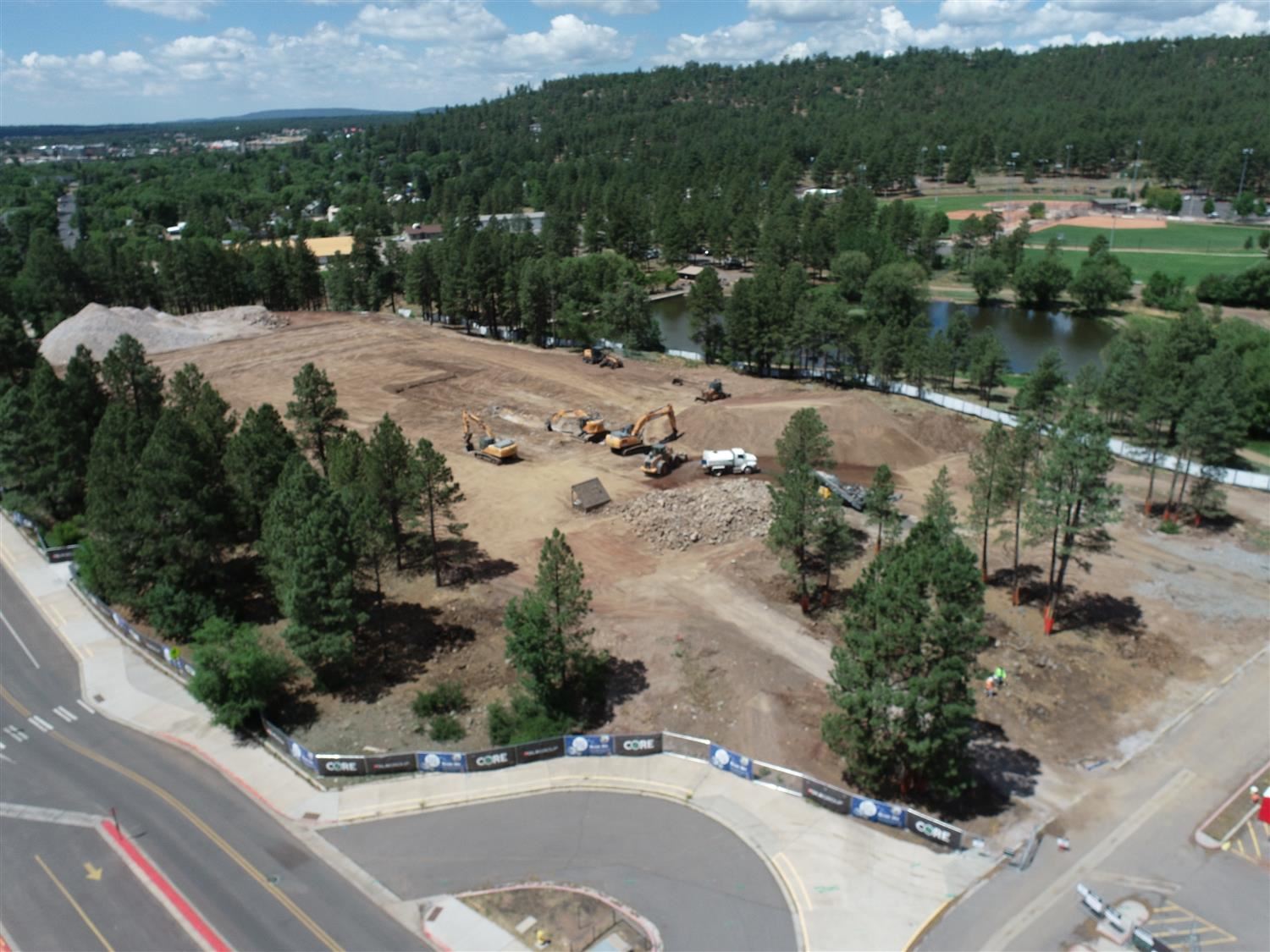 Construction site of Marshall Elementary School